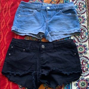 Jean booty shorts lot pair bundle